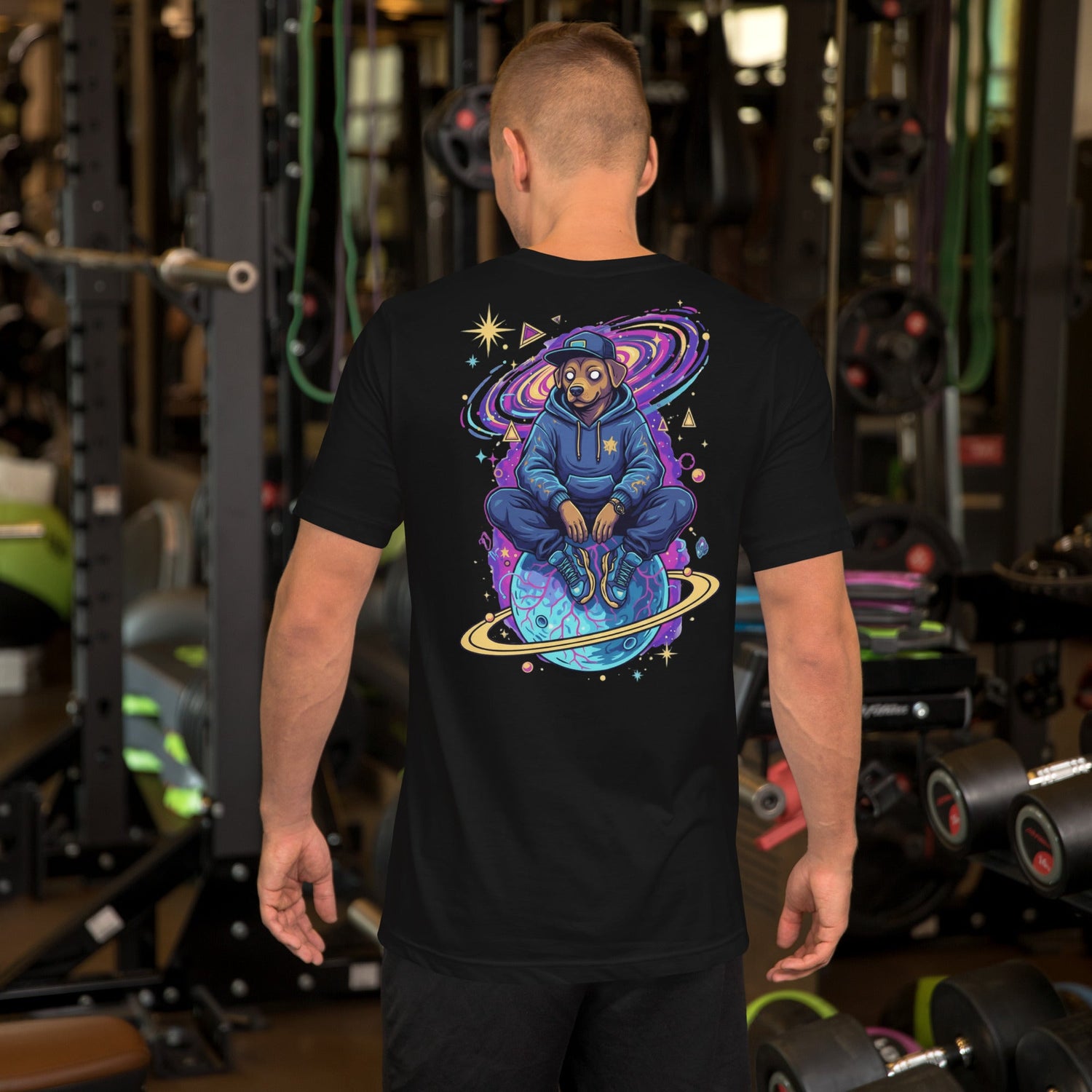 🌠 CosmoPets Galaxy Tee – Back Print Edition