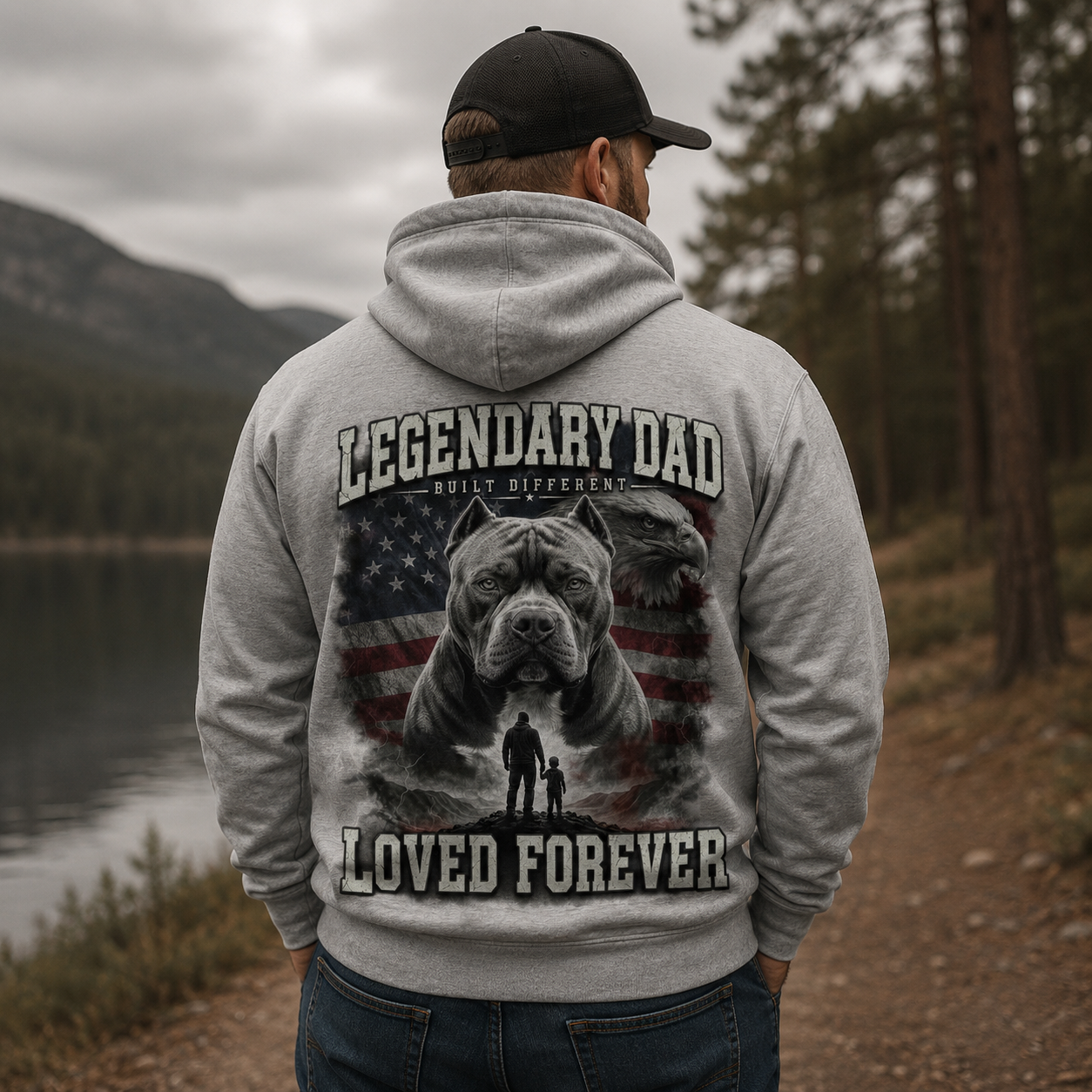 Legendary Dad Hoodie | Built Different Father Gift