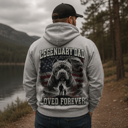 Legendary Dad Hoodie | Built Different Father Gift