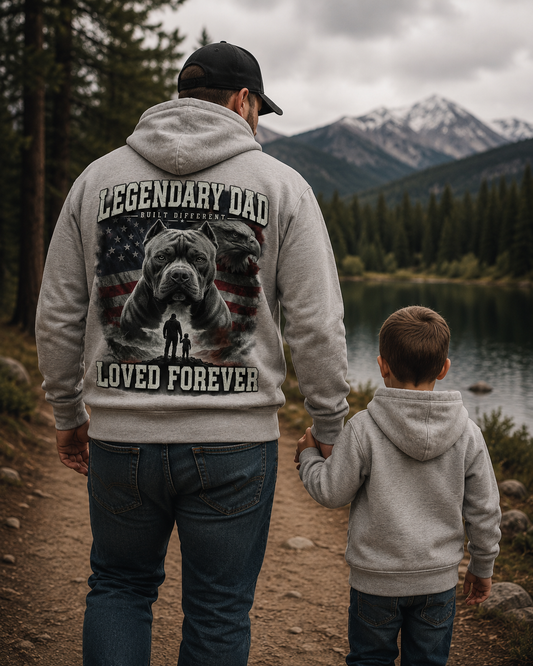 Legendary Dad Hoodie | Built Different Father Gift