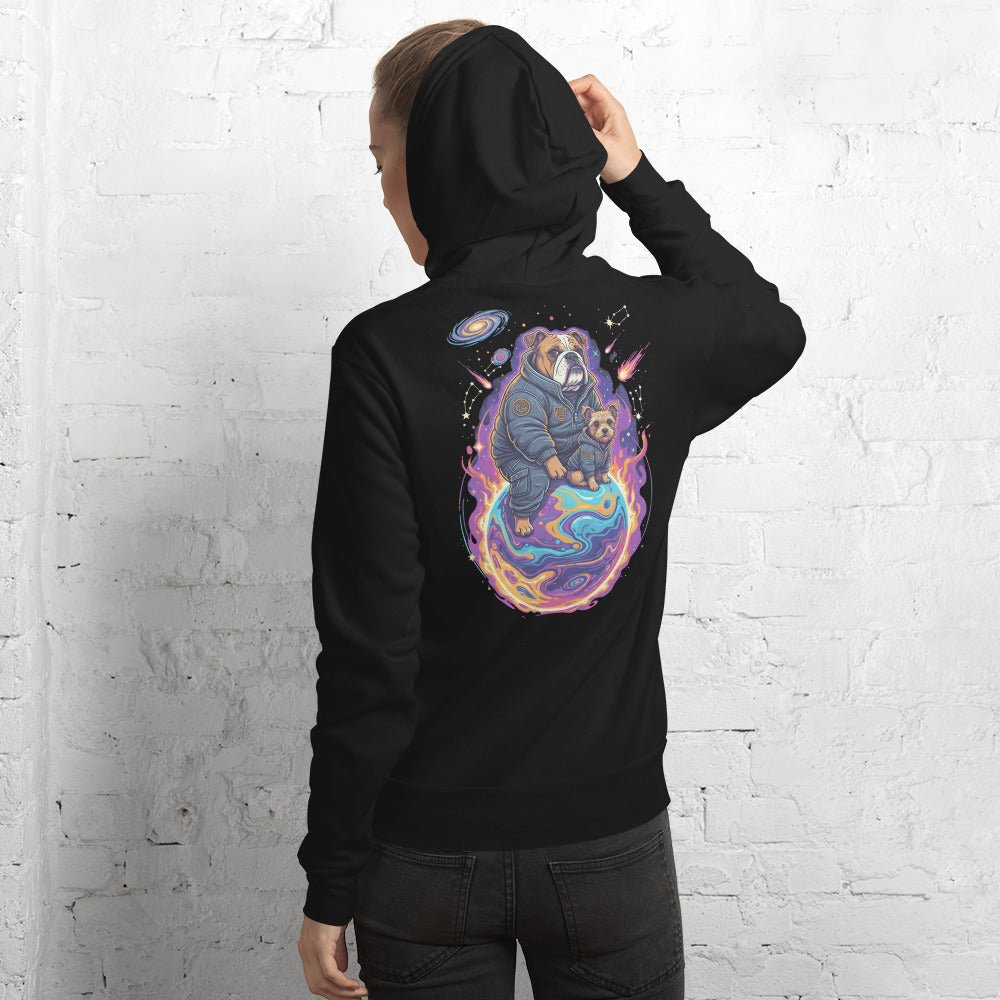 CosmoPets Galaxy Edition Hoodie – AstroBulldog 🪐🐶