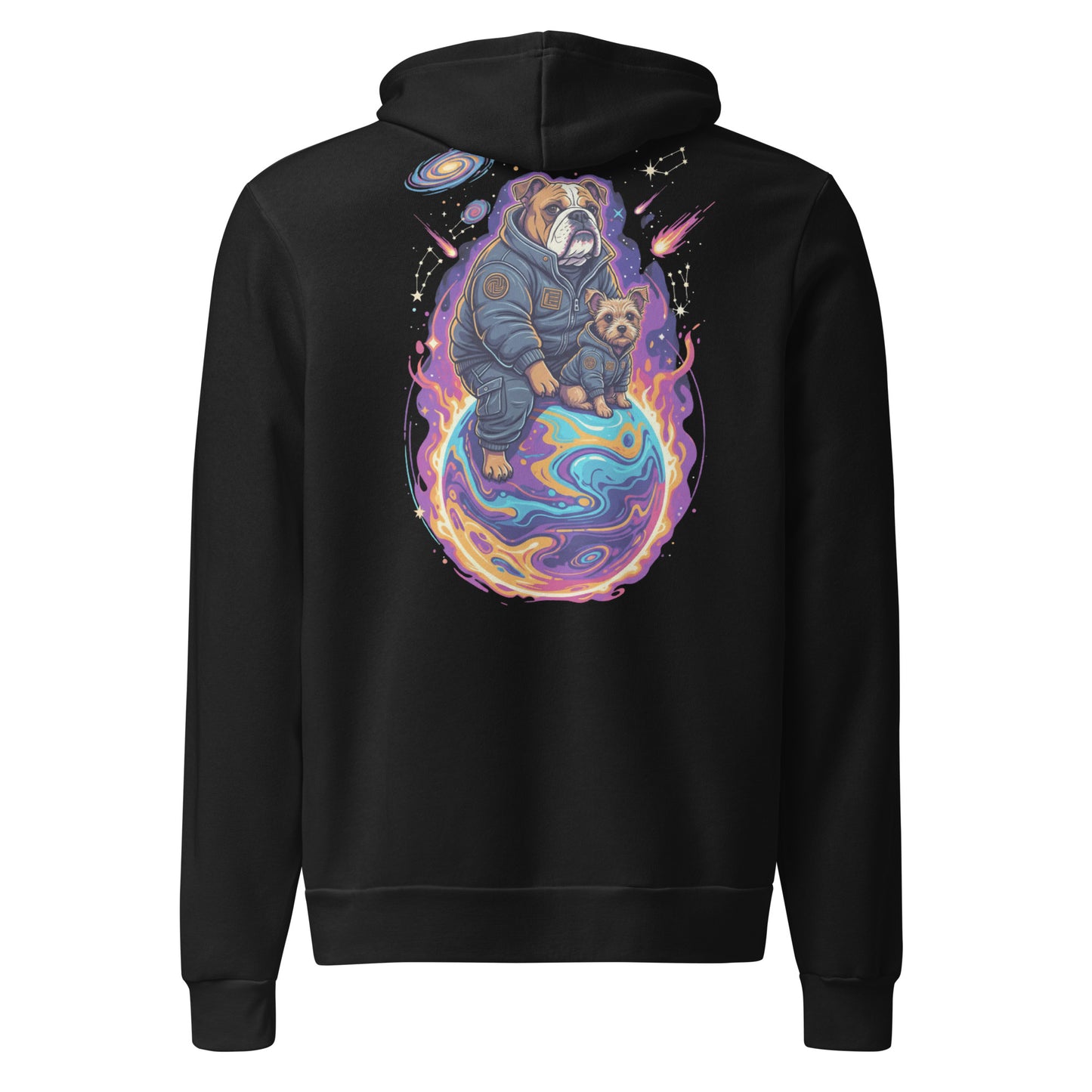 CosmoPets Galaxy Edition Hoodie – AstroBulldog 🪐🐶
