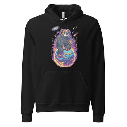 CosmoPets Galaxy Front Edition Hoodie – AstroBulldog 🪐🐶